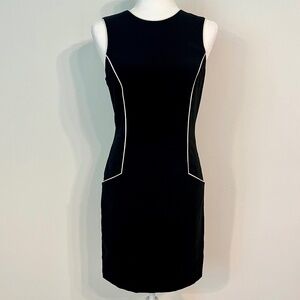 GIORGIO ARMANI Silk Knee Length Black Dress w/ Pockets - NEW